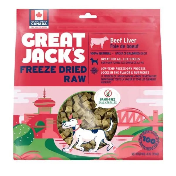 Great Jack's Freeze-Dried Raw Dog Treats - Beef Liver
