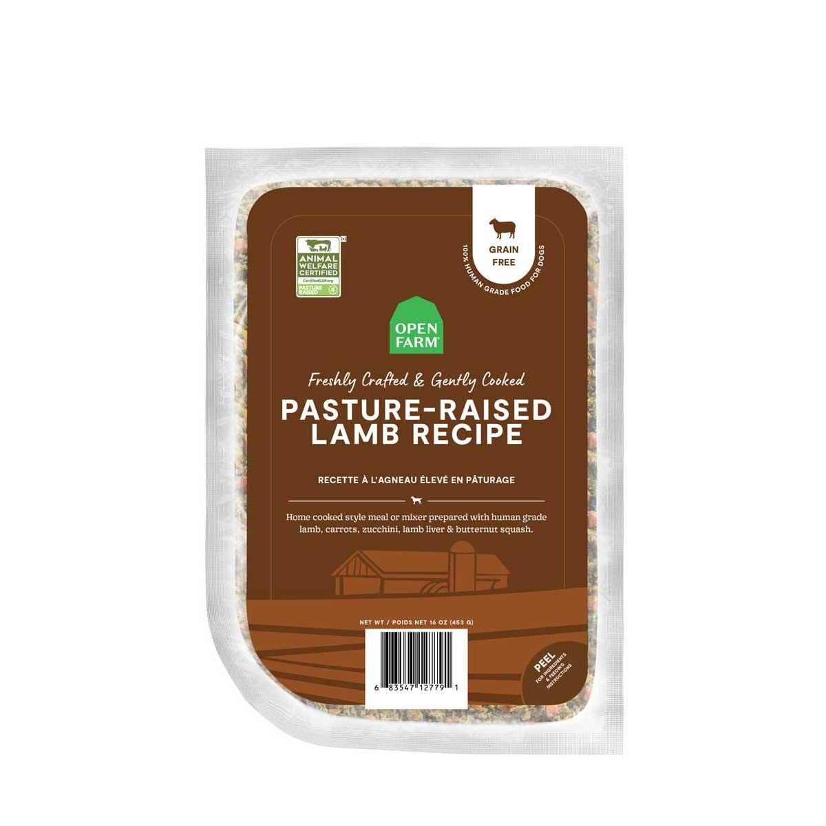 Open Farm Pasture-Raised Lamb Dry Dog Food | Grain-Free | Novel Protein | 4lb, 11lb & 22lb