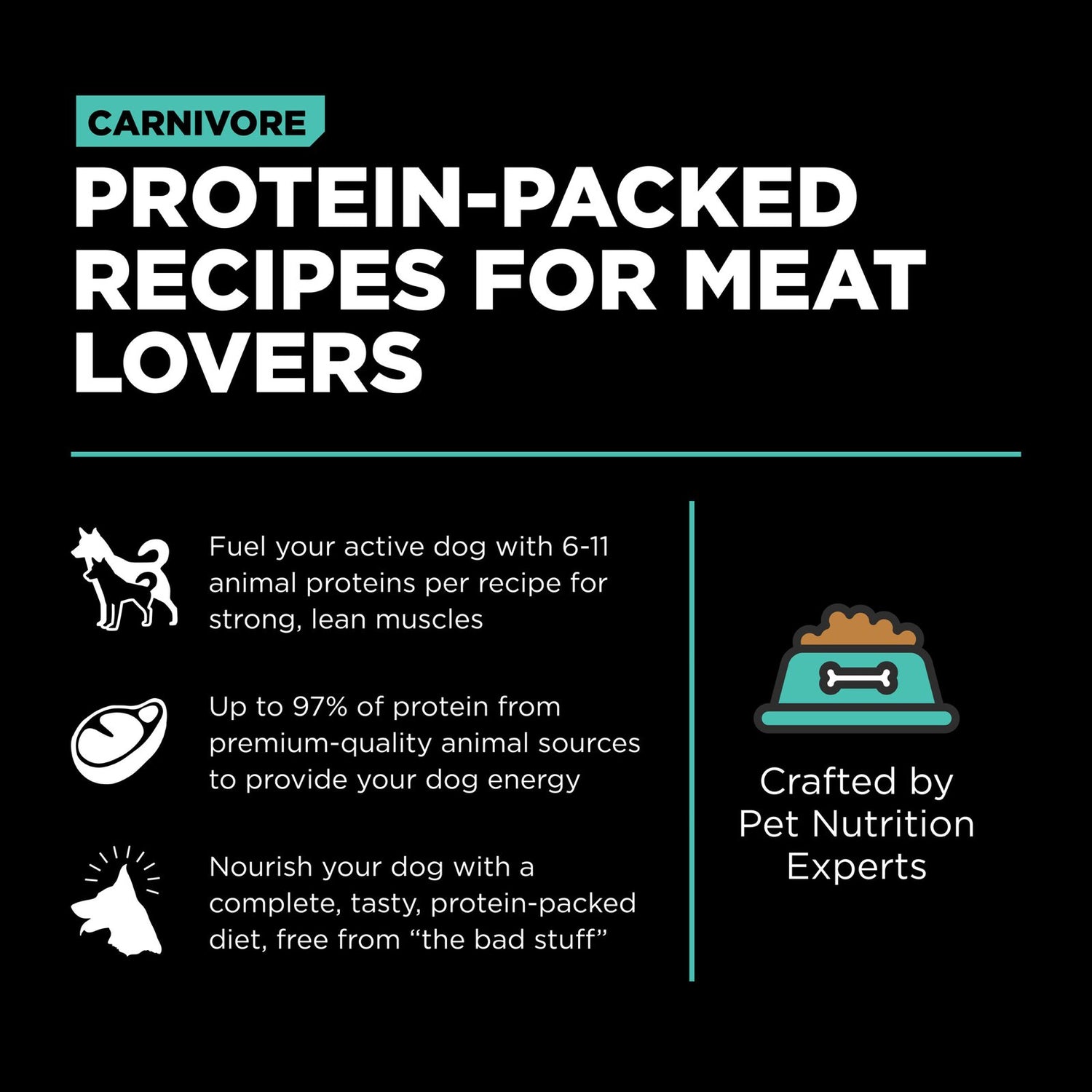 Go! Solutions Carnivore Chicken, Turkey + Duck Grain-Free Dry Dog Food – Triple Poultry, Made in Ontario