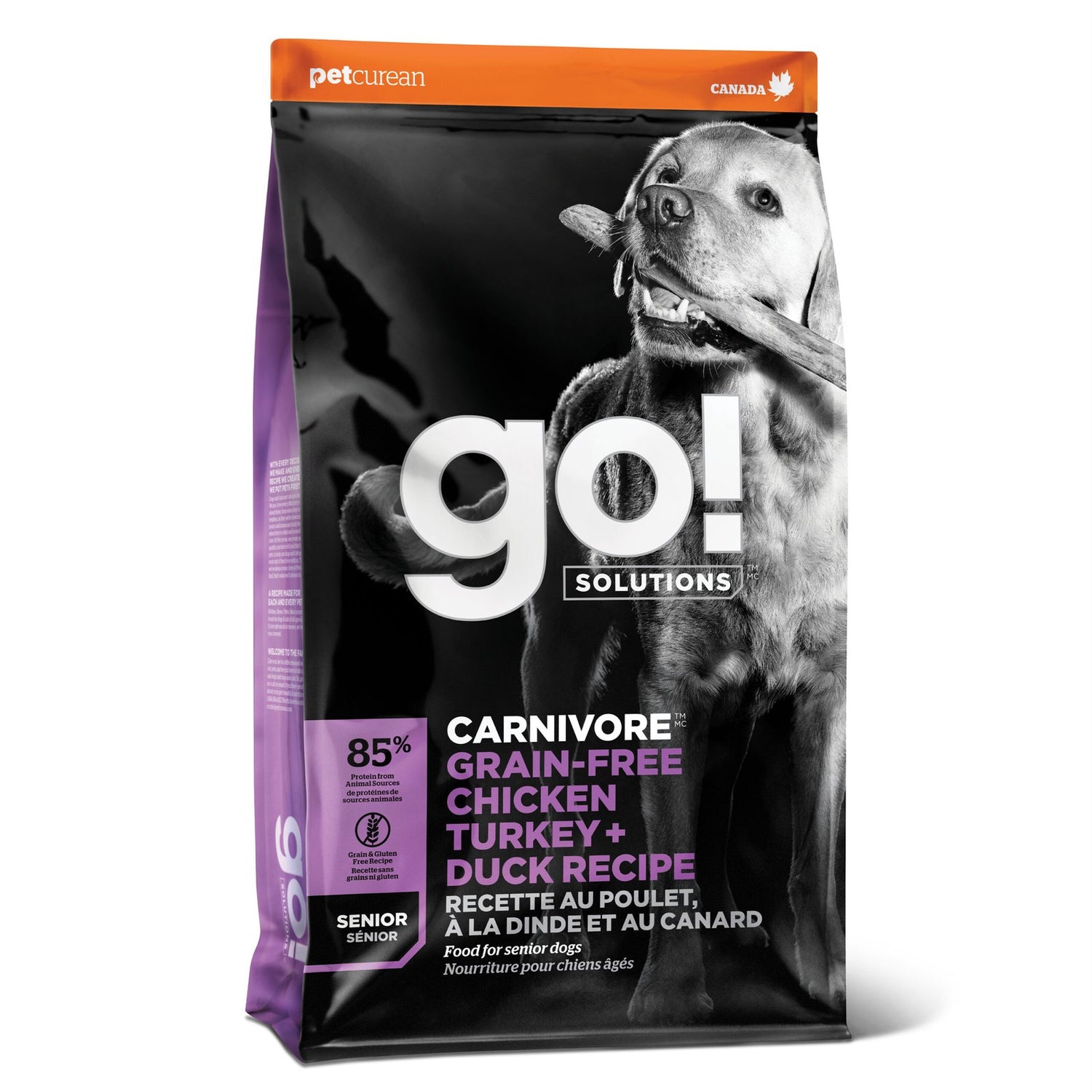 Go! Dog Solutions Carnivore Grain-Free Chicken, Turkey + Duck Adult Senior Recipe