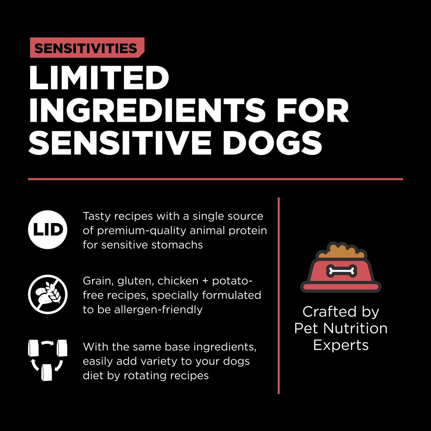 Go! Solutions Sensitivities Limited Ingredient Grain-Free Salmon Dry Dog Food – Single Protein, Sensitive Stomach | Made in Ontario