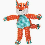 Kong Floppy Knots Fox Dog Toy | Plush & Rope | Small/Medium & Medium/Large