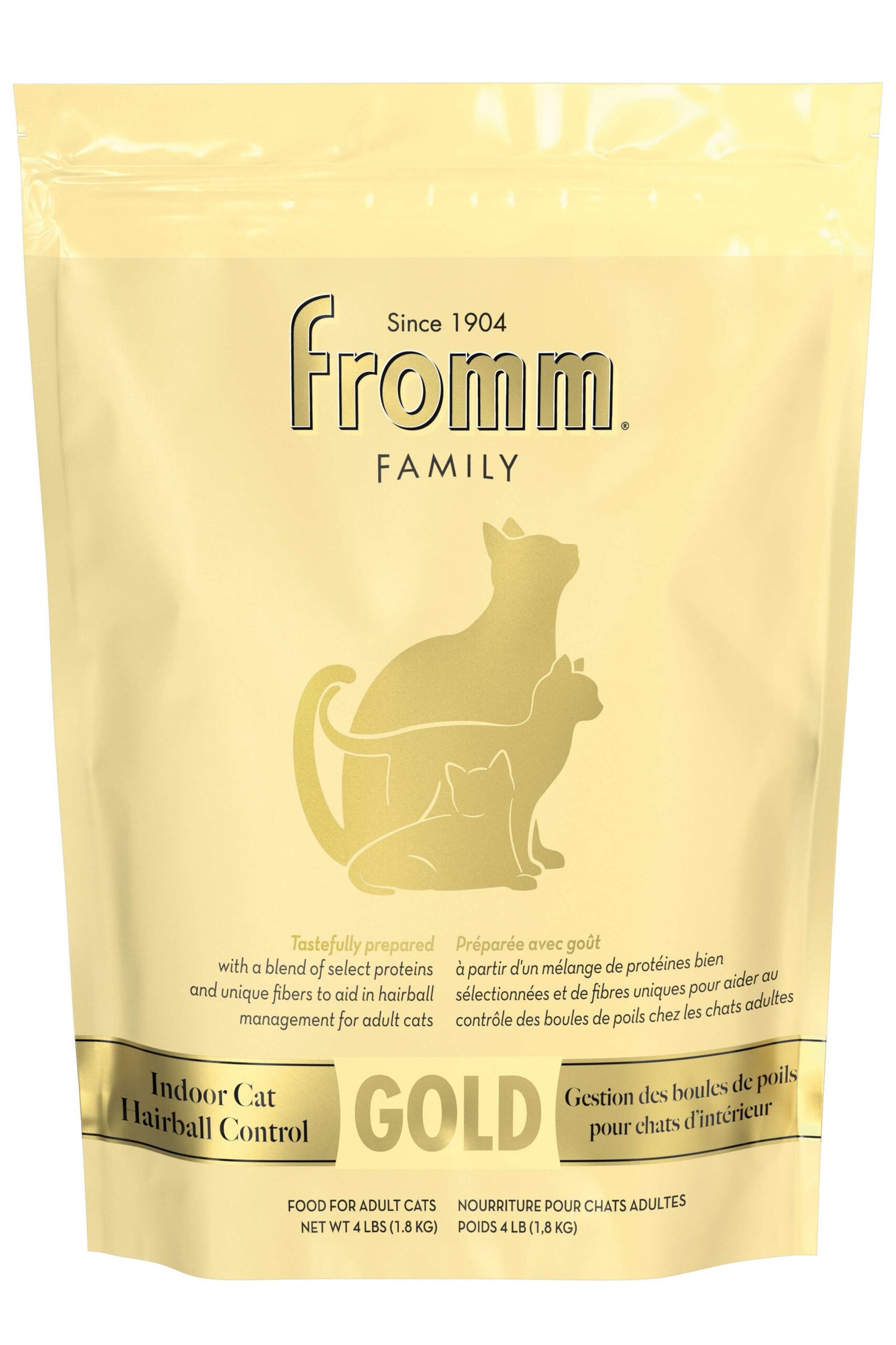 Fromm Cat Gold Indoor Dry Cat Food | Weight & Hairball Control, 1.8kg