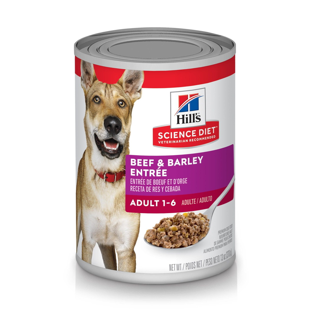 Hill's Science Diet Adult Beef & Barley Entrée Wet Dog Food | Vet Recommended, 13 oz