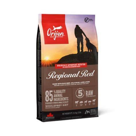 ORIJEN Regional Red Dry Dog Food | 85% Red Meat | Beef, Bison, Wild Boar & Lamb | 2kg, 6kg & 11.4kg