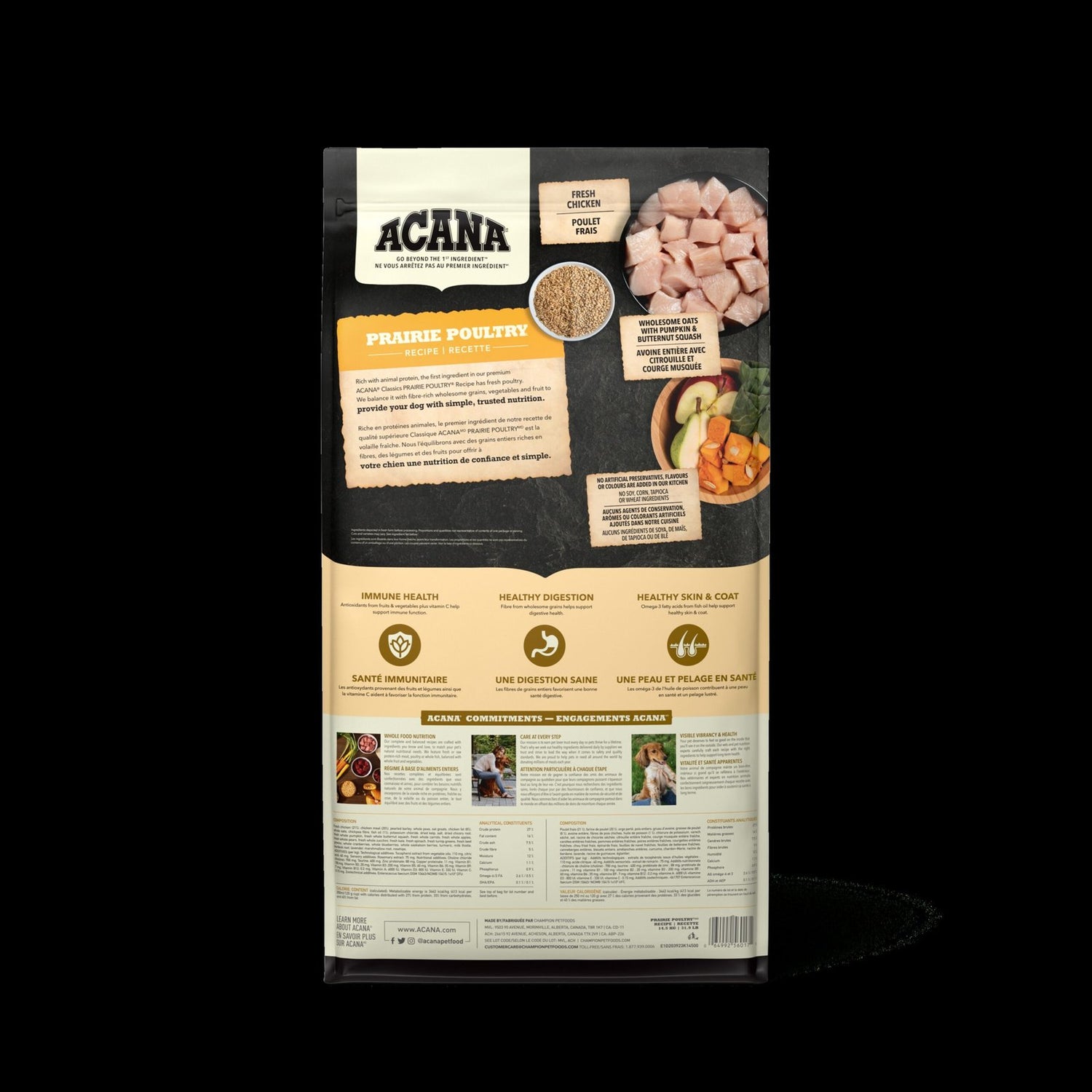 ACANA Classics Prairie Poultry Dry Dog Food – Free-Run Chicken & Grains | Made in Canada
