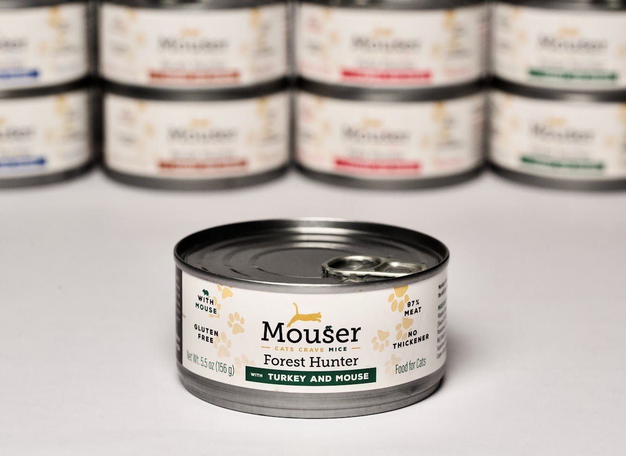 Mouser Forest Hunter Turkey & Mouse Wet Cat Food | Grain-Free | 5.5oz