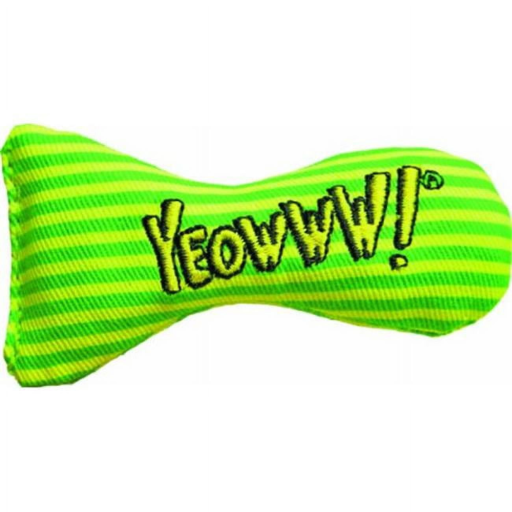 Yeowww! Stinkies Stripes Organic Catnip Cat Toy | Fish-Shaped Interactive Toy