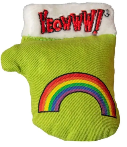 Yeowww! Catnip Kitten Mittens Organic Catnip Cat Toy | Mitten-Shaped Interactive Toy