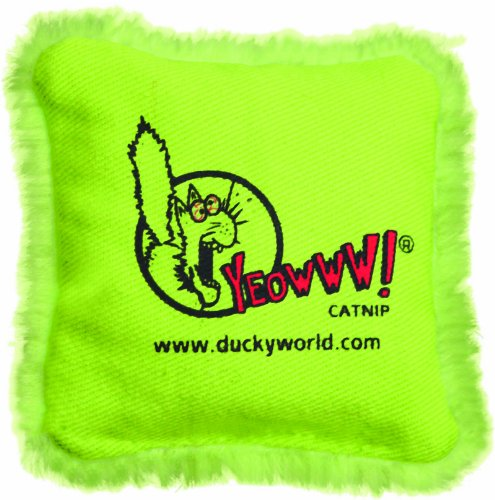 Yeowww Pillow Catnip Toy by Ducky World | 100% Organic Catnip, No Fillers