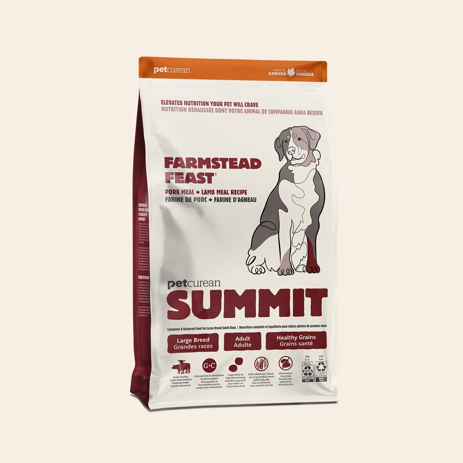 Summit Farmstead Feast Large Breed Dry Dog Food – Farm Recipe for Big Dogs 25lb
