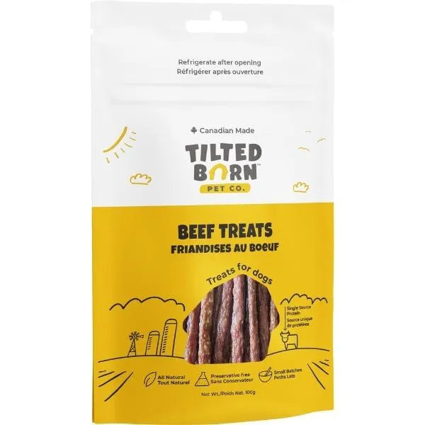 Tilted Barn Canadian Beef Dog Treats | Single-Source Canadian Beef | Soft Training Treats | 100g