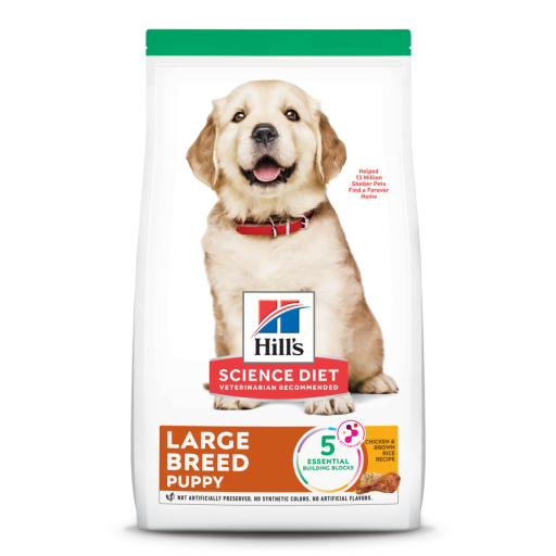 Hill's Science Diet Large Breed Puppy Chicken & Brown Rice Dry Dog Food – 27.5lb