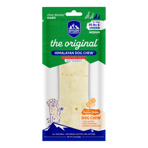 Himalayan Pet Supply Peanut Butter Flavoured Dog Chew - Medium
