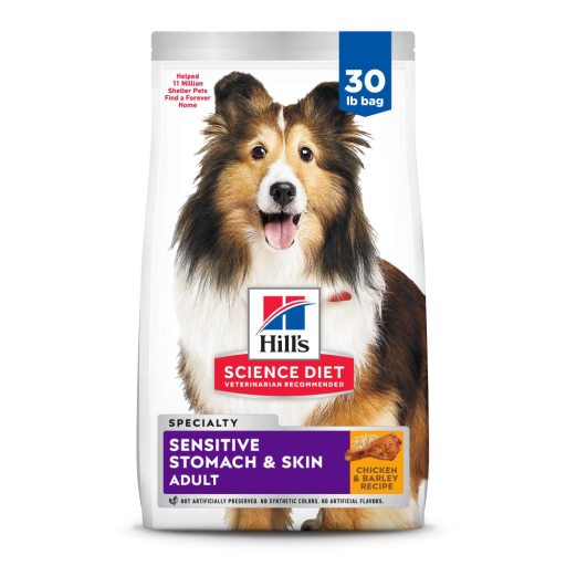 Hill's Science Diet Adult Sensitive Stomach & Skin Chicken Recipe Dry Dog Food | Vet Recommended, 30 lb
