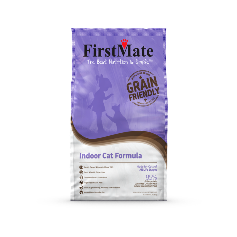 FirstMate Grain Friendly Indoor Dry Cat Food | Low-Fat, Canadian Chicken & Wild Fish, Made in Canada